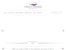 Tablet Screenshot of manasmassage.com